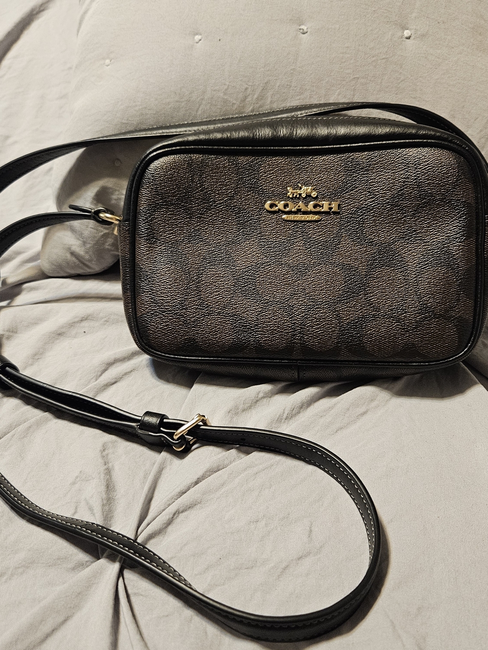 Coach Black Signature Small Crossbody Bag - Picture 3 of 8